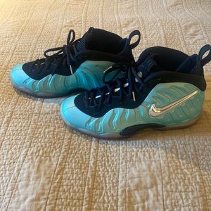 Nike Foamposite Little Posite Pro Island Green / Black 644792-303 Youth Size 6Y